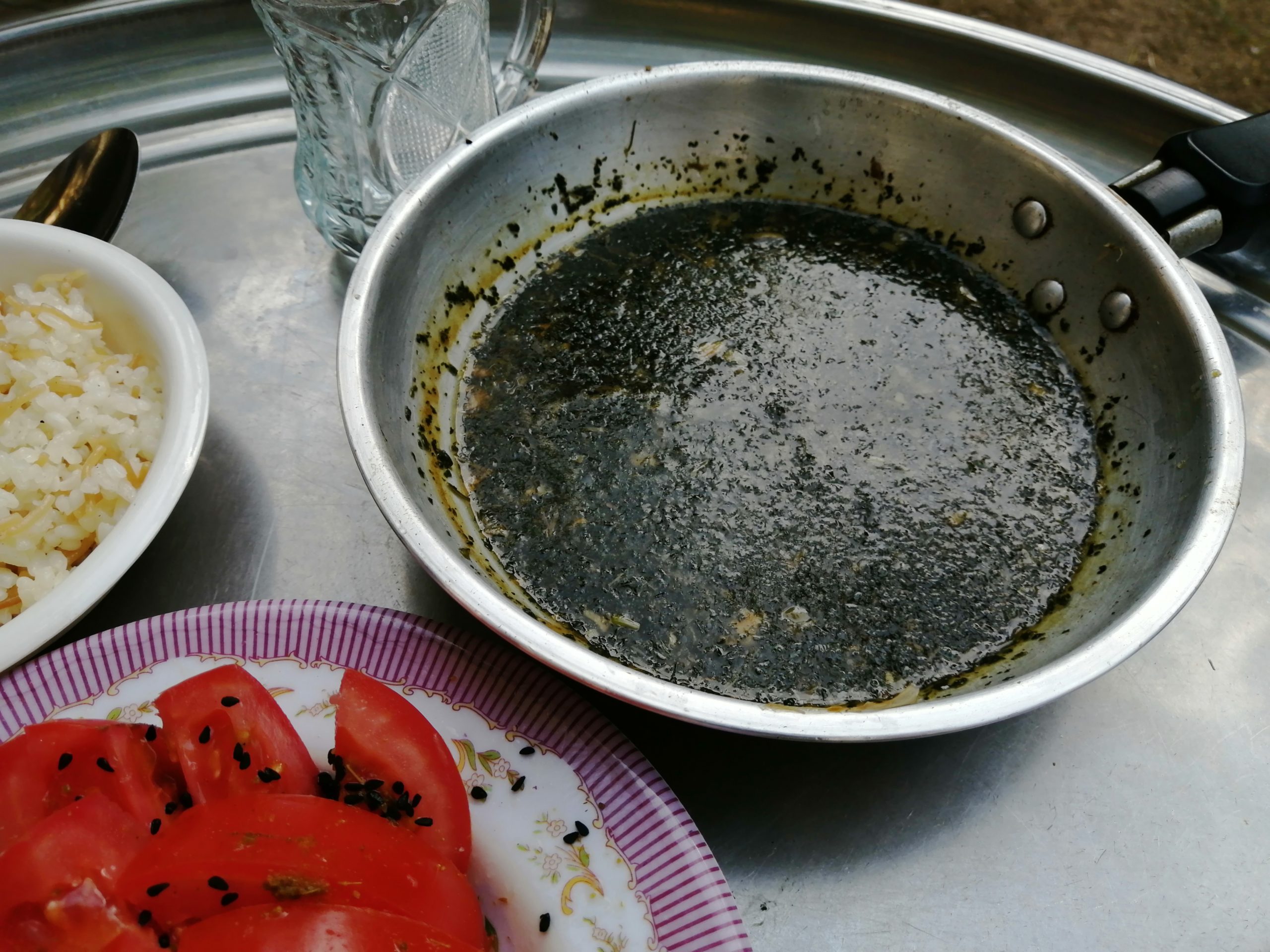 エジプト料理のモロヘイヤスープ