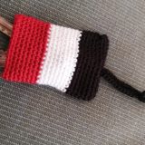 エジプト国旗のかぎ針編みのキーケース
