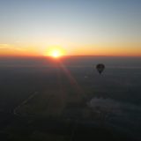 ルクソールの気球と朝日